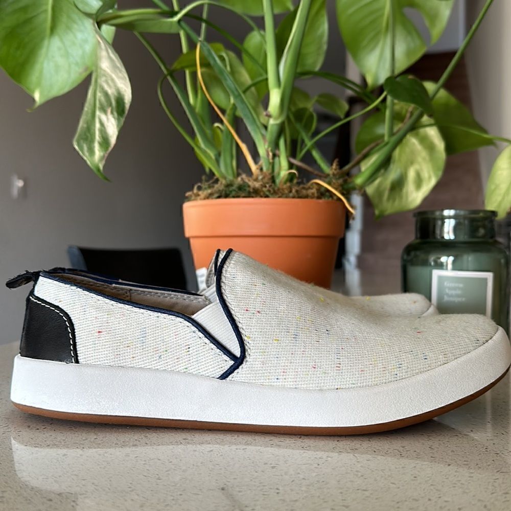 Kodiak Blairmore White Speckled Loafers Slip On 9.5 Leather Upper Walking Casual - Picture 11 of 14